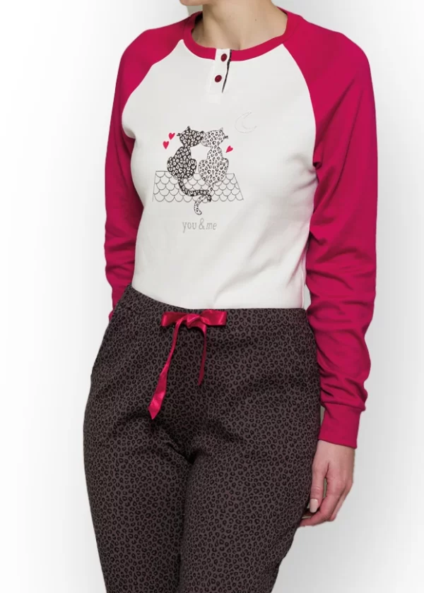 Pigiama Donna in Caldo Cotone | Pigiamiamoci 2614 - immagine 2
