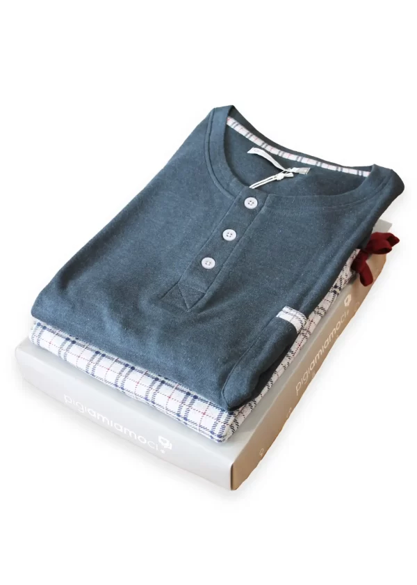 Pigiama Uomo Caldo Cotone Calibrato 3XL 4XL 5XL | Pigiamiamoci - immagine 4