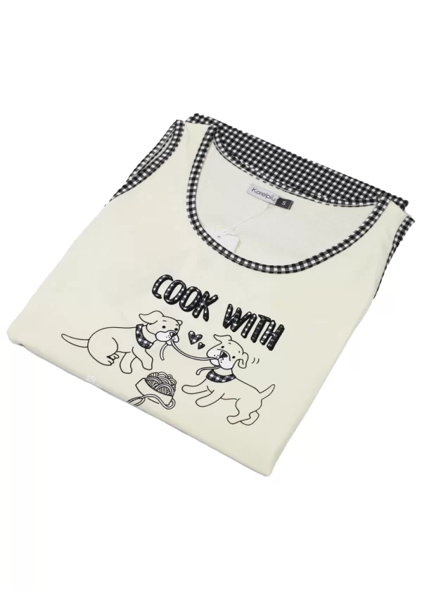 Pigiama Donna Spalla larga in cotone | Karel 4309 - immagine 4
