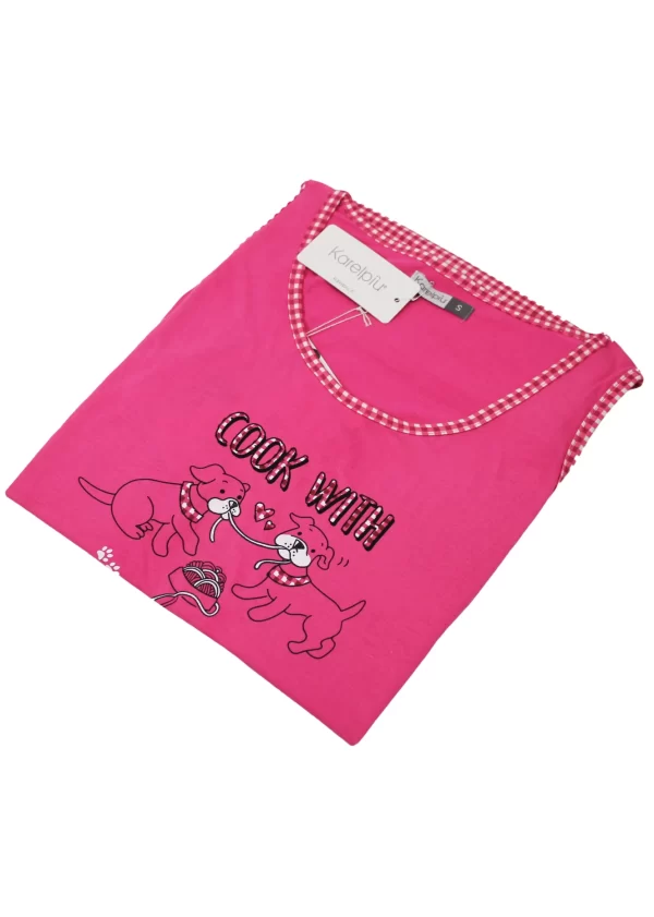 Pigiama Donna Spalla larga in cotone | Karel 4309 - immagine 3