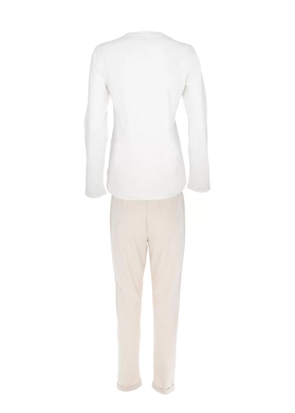 Pigiama Lungo Donna Cotone Bio | Cotonella D41 - immagine 4