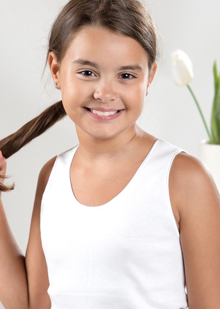 Canotta Bimba Caldo Cotone | Kiccaeciccio | Bianca