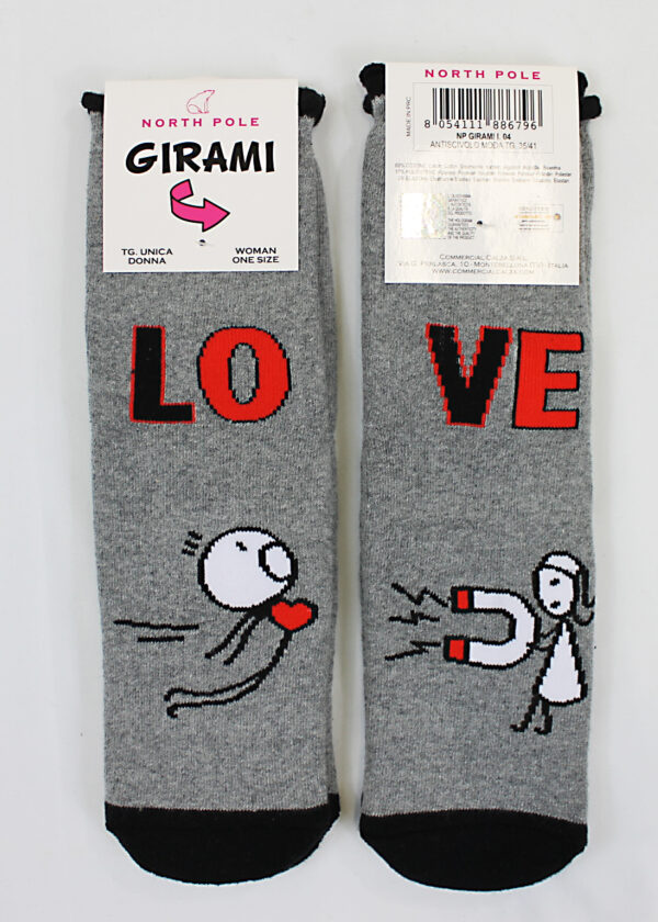 Calzini antiscivolo donna | North Pole | Love - immagine 2