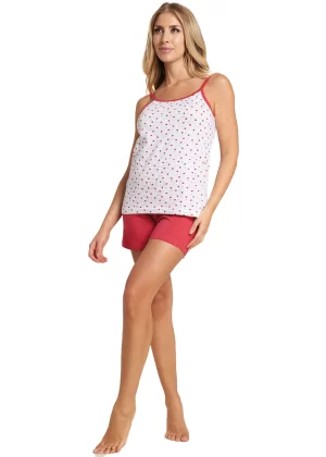 Pigiama Donna Spalla stretta cotone | Karel 2341