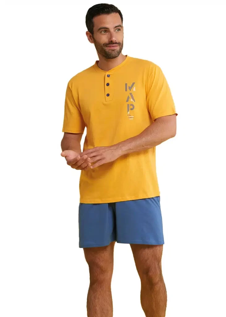 Pigiama Corto Uomo in Cotone estivo | Karel 4210