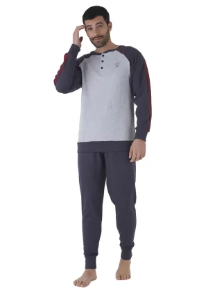 Pigiama Calibrato Uomo Caldo Cotone | Karel 5137