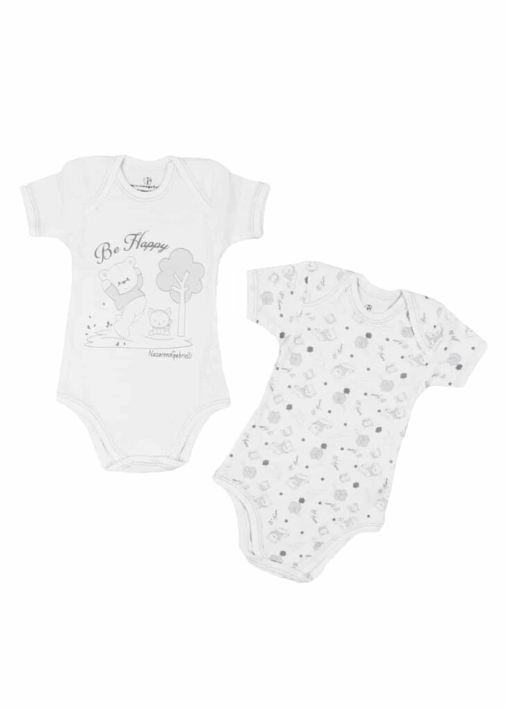 Body Neonato/a Caldo Cotone | Mezza Manica | bi-pack