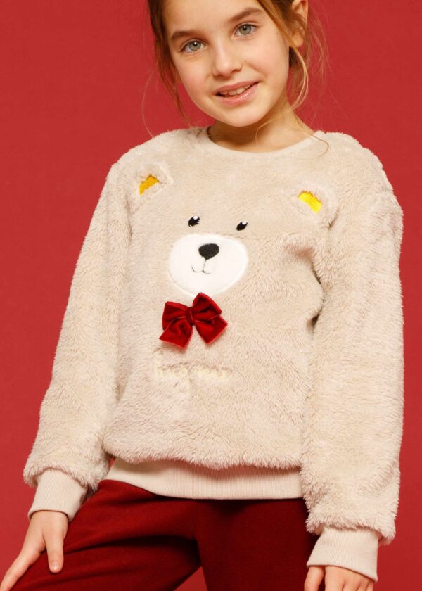 Pigiama Bimba Orsetto in Pile Coral | Noidìnotte - immagine 2