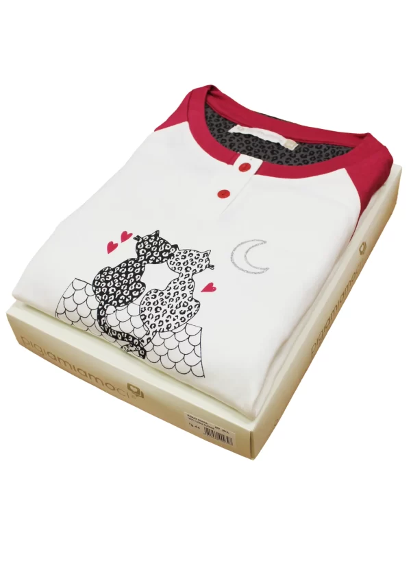 Pigiama Donna in Caldo Cotone | Pigiamiamoci 2614 - immagine 3