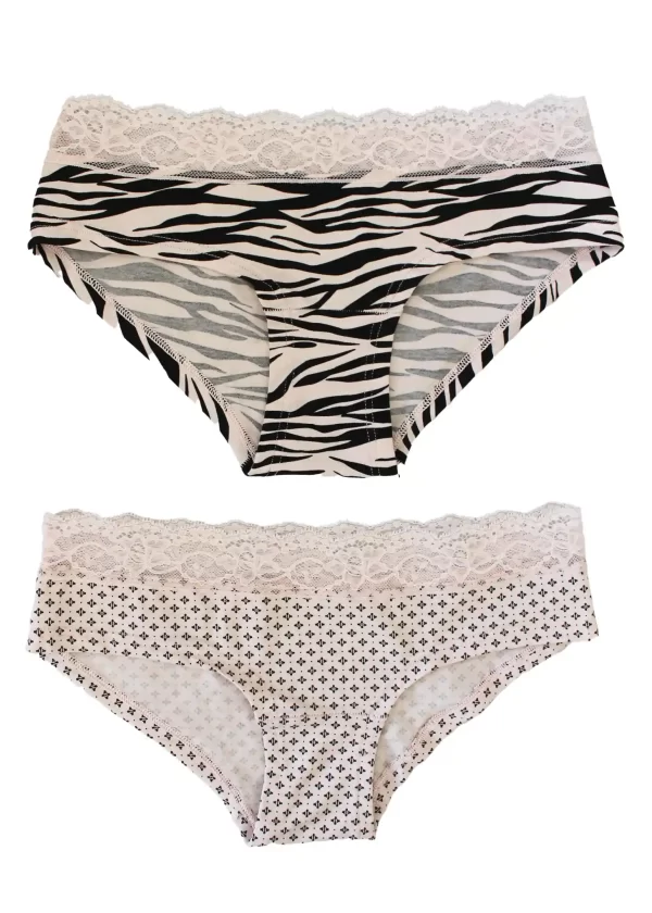 Slip Donna Cotone Merletto | Cotonella Zebra