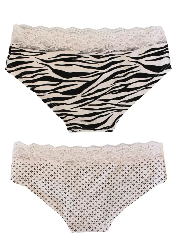 Slip Donna Cotone Merletto | Cotonella Zebra - immagine 3