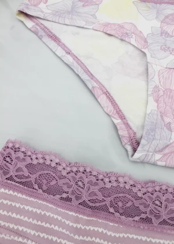 Slip Donna fiori Cotone Merletto | Cotonella 2532 - immagine 4