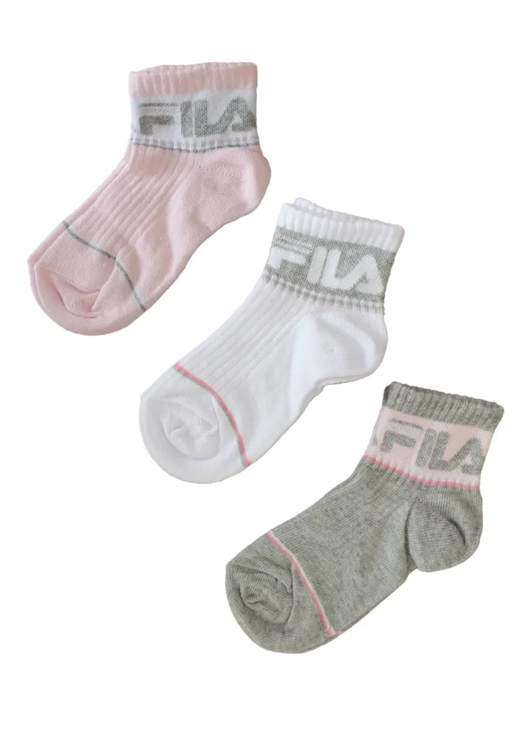 Tris Calzini Ciclista Cotone Bimba | Fila f8306