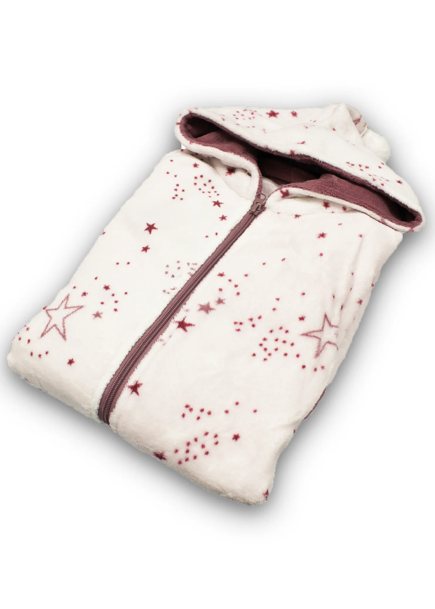 Vestaglia Donna Pile Coral con Cappuccio | Karel 3205 - immagine 2