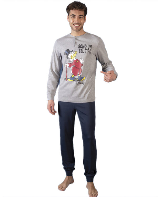 Pigiama Uomo Caldo Cotone Zio Paperone Disney - immagine 3