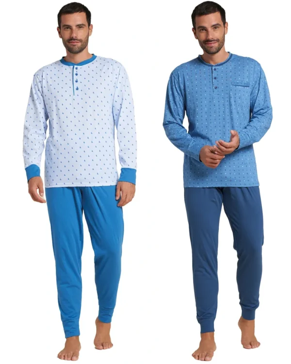 Pigiama Uomo Cotone leggero | Karel 2177 - immagine 2