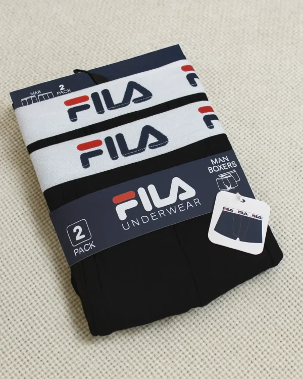 Boxer Uomo Fila Cotone Elasticizzato [pacco da 2] - immagine 2