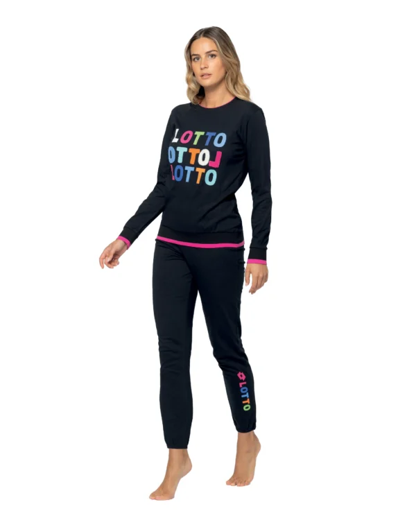 Pigiama Donna Cotone Lungo Primavera Estate Lotto 5208 - immagine 2