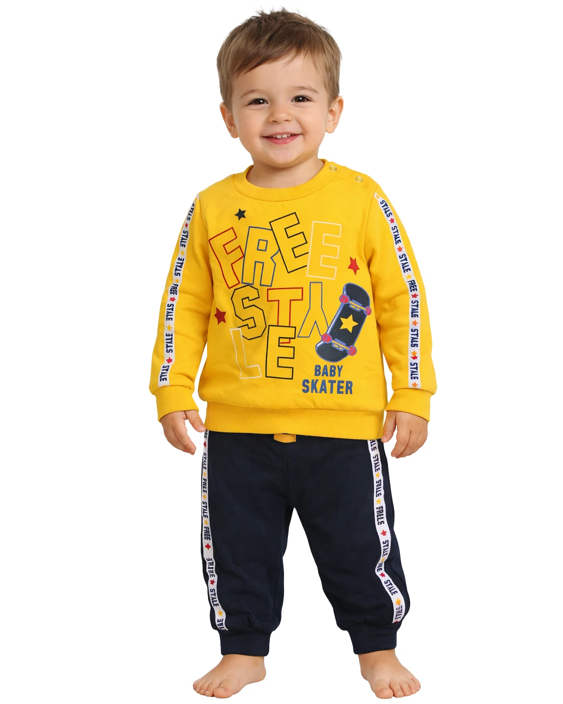 tutina con felpa gialla per neonato di nazareno gabrielli