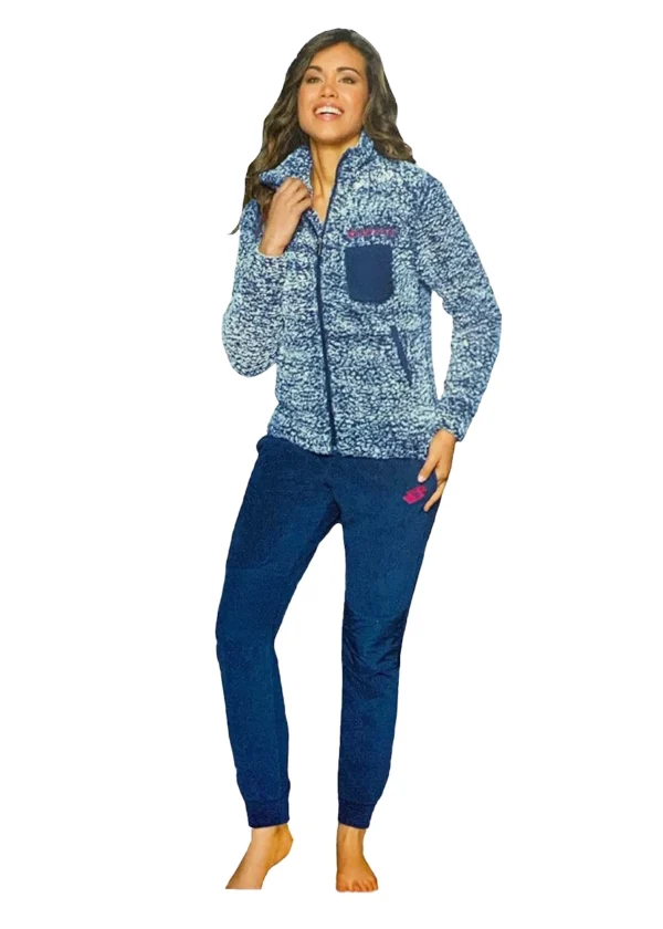 Tuta Pile Sherpa Donna con Zip | Lotto 6042 - immagine 3