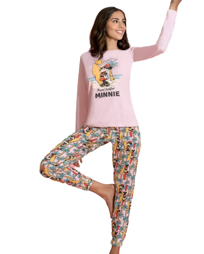 Pigiama Donna Disney Minnie in Cotone | Sabor 343