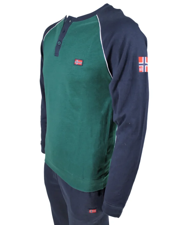 Pigiama Uomo in Caldo Cotone Interlock | Norway Nautical - immagine 3