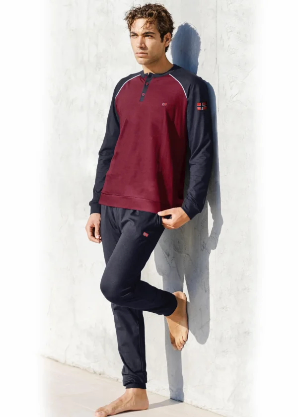 Pigiama Uomo in Caldo Cotone Interlock | Norway Nautical - immagine 5
