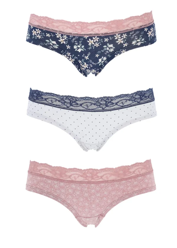 Slip Donna Cotone e Merletto Cotonella 253