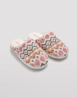 Pantofole Ciniglia Aperte Donna suola in Gomma