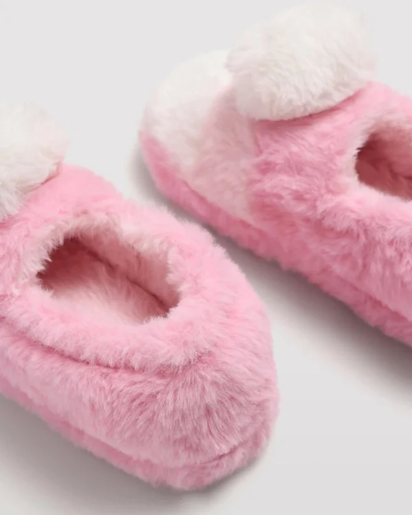 Pantofole Casa da Bambina Rosa con pompon - immagine 4