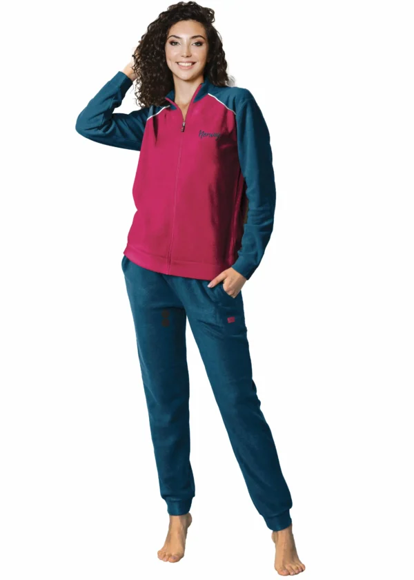 Tuta in Pile Donna con Zip Norway Nautical