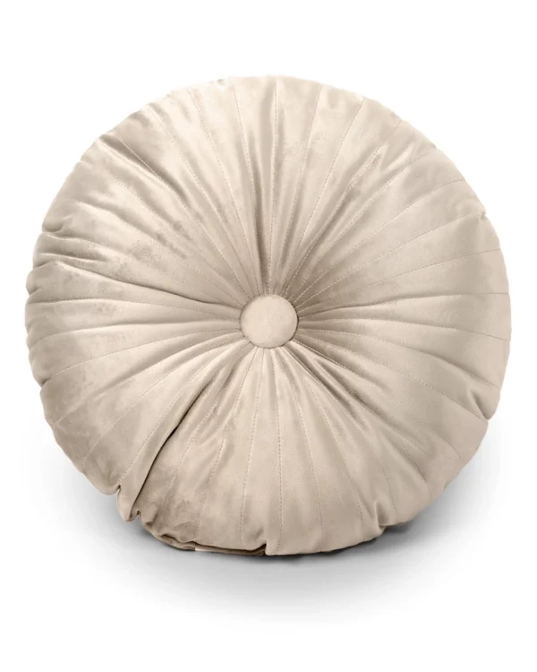 Cuscino Arredo Tondo in Velluto Shabby Chic - immagine 5