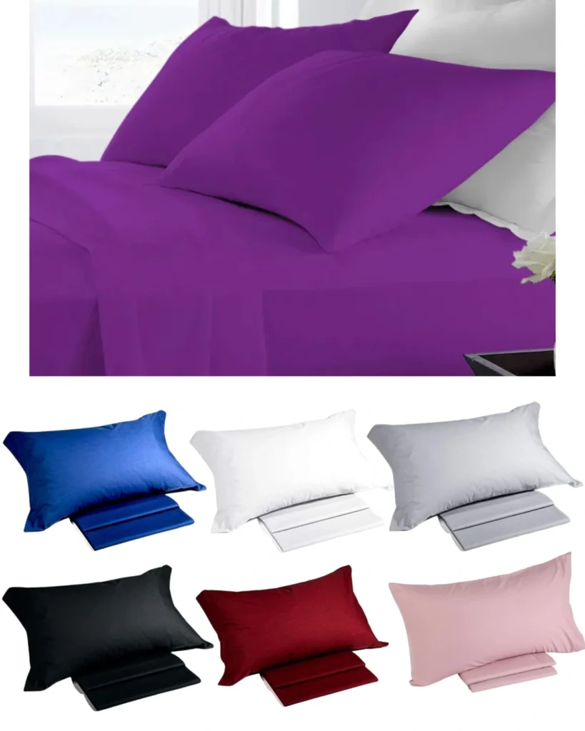 Completo Lenzuola Matrimoniali Made in Italy 100% Cotone