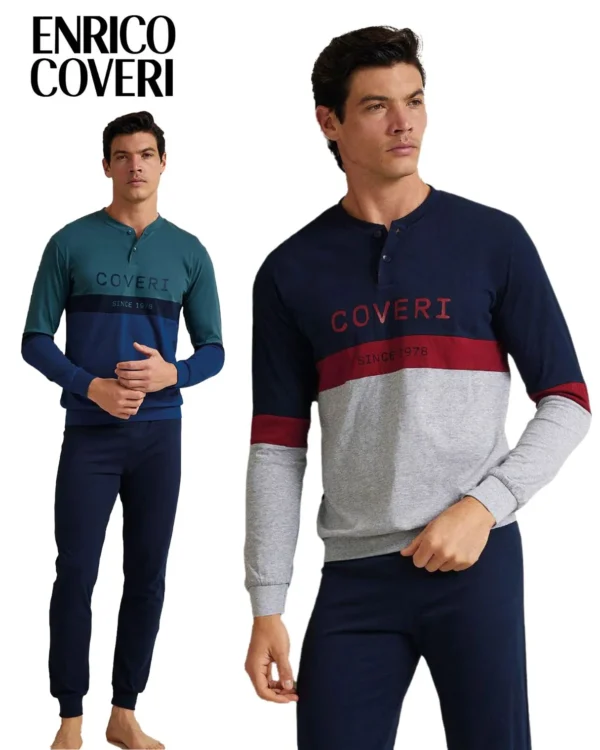 Pigiama Lungo Uomo Cotone Leggero | Enrico Coveri 1158