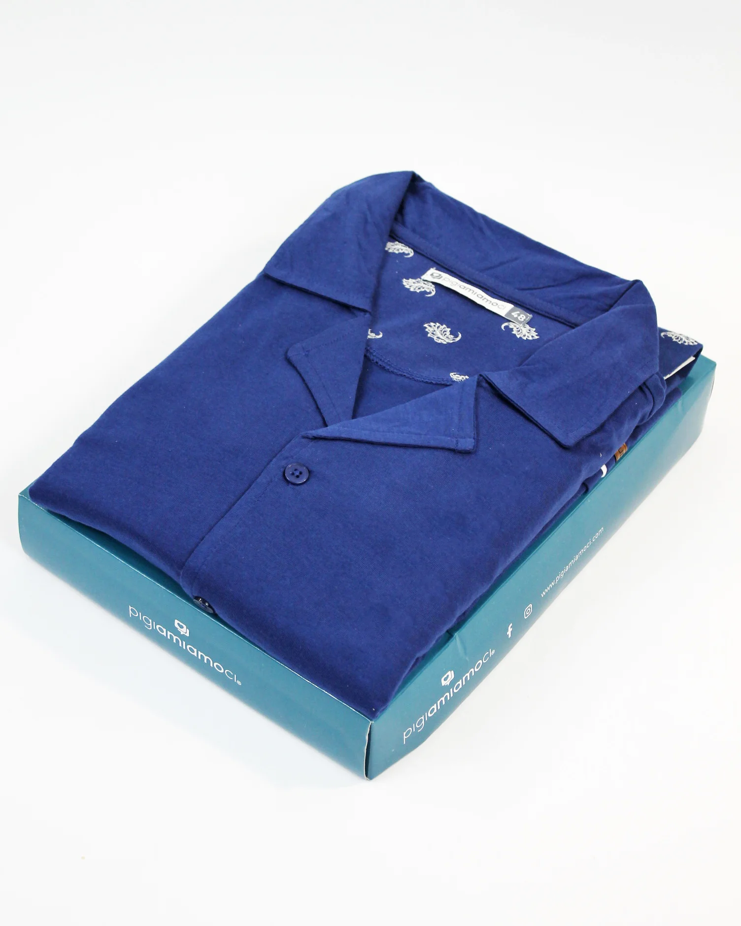 Pigiama Aperto Giacca Uomo cotone leggero | Pigiamiamoci - immagine 2