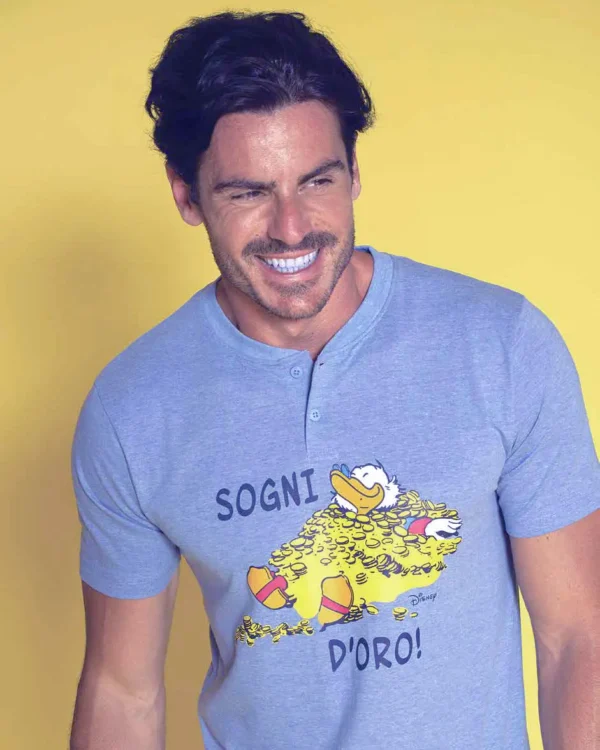 Pigiama Uomo Corto T-shirt Pantaloncino | Personaggi Disney - immagine 3
