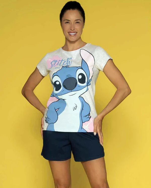 Pigiama Corto Estivo Donna | Disney Stitch - immagine 2
