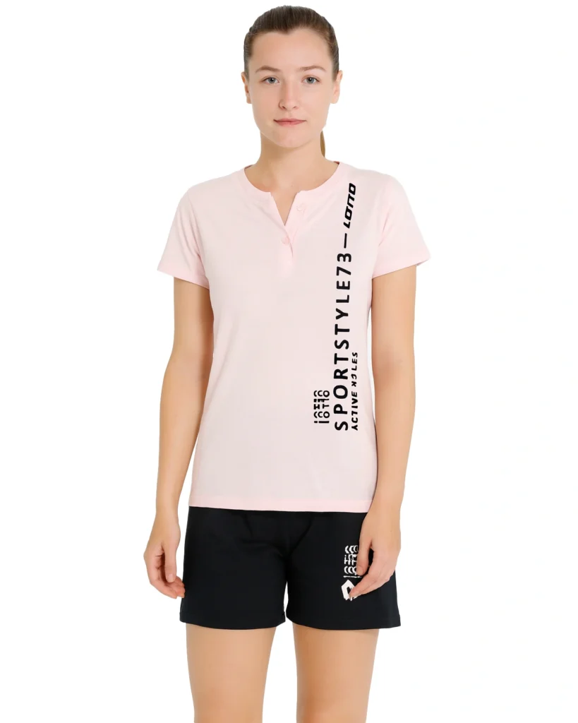 Pigiama Corto Donna Estivo in Cotone | Lotto Sportivo 5212