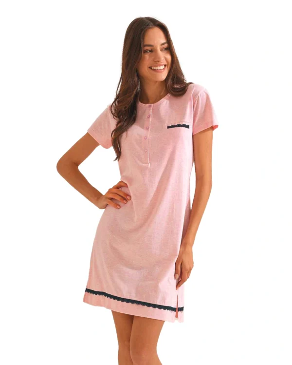 Camicia da Notte Mezza Manica Cotone | IlGranchio