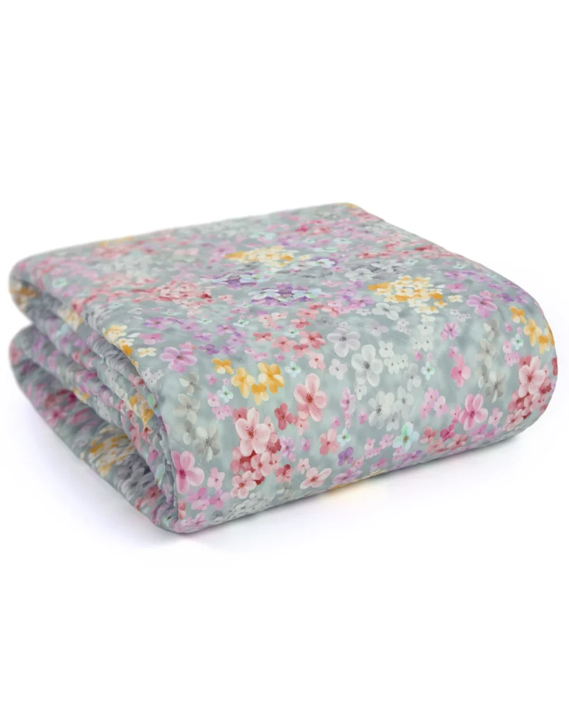 Trapuntino Matrimoniale Fiorellini Colorati | Acquerello 8