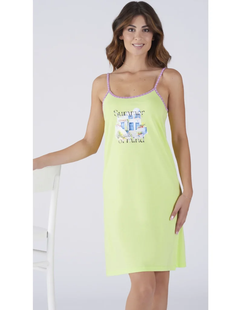 Camicina Vestitino con Bretellina 100% Cotone | Karel 8330