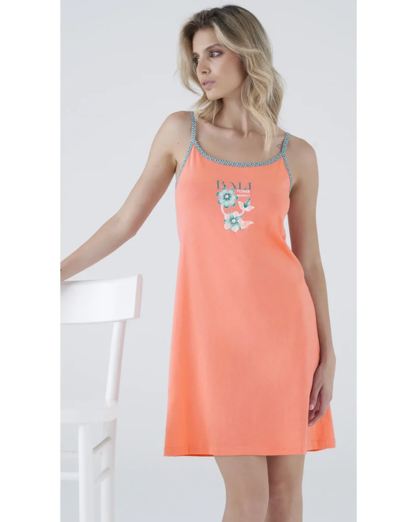 Camicina Vestitino con Bretellina 100% Cotone | Karel 8334