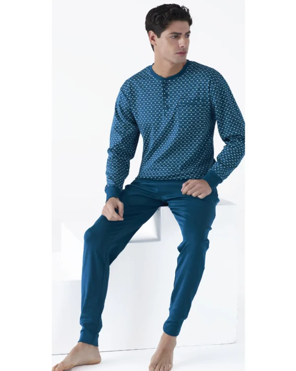 Pigiama Uomo Caldo Cotone Calibrato 3XL 4XL 5XL | Pigiamiamoci - immagine 3