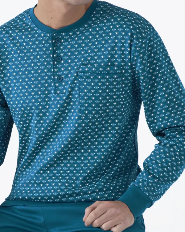 Pigiama Uomo Caldo Cotone Calibrato 3XL 4XL 5XL | Pigiamiamoci - immagine 2