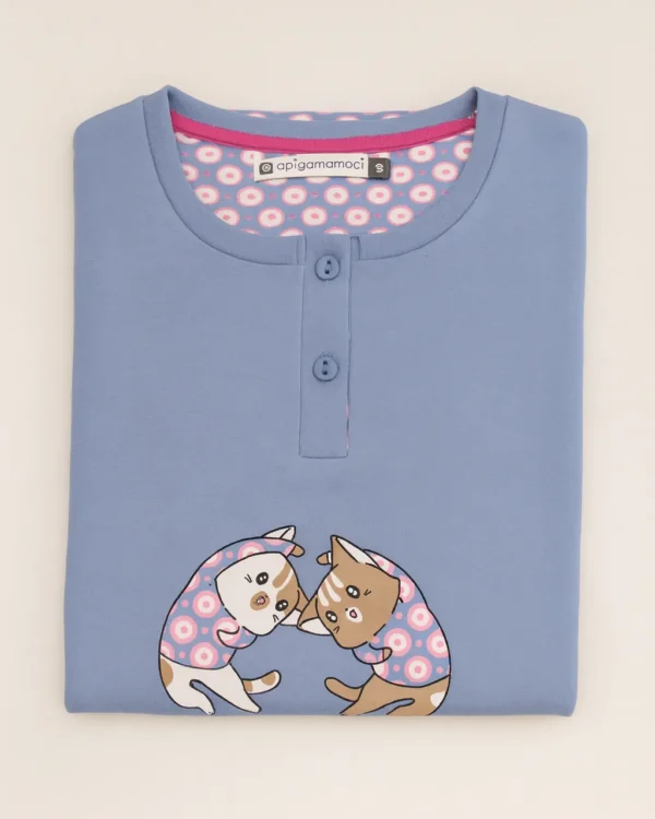 Pigiama Donna Caldo cotone Interlock | Pigiamiamoci 4166 - immagine 3