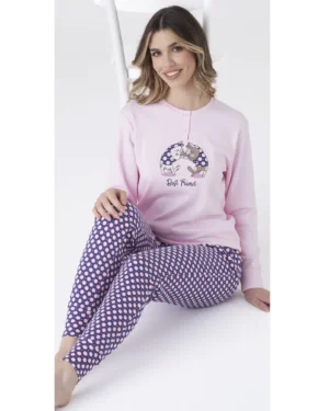 Pigiama Donna Caldo cotone Interlock | Pigiamiamoci 4166