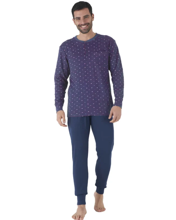 Pigiama Calibrato Uomo Caldo Cotone | Karel 5137 - immagine 2