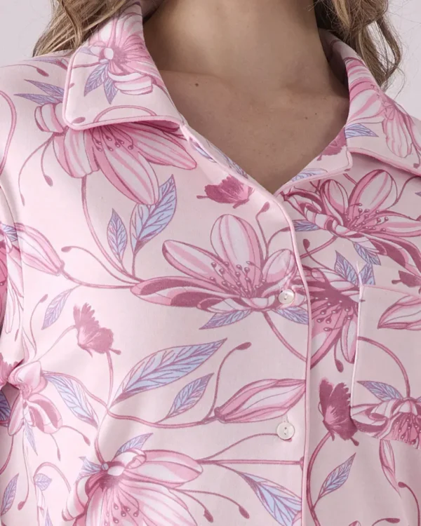 Pigiama Donna Caldo Cotone Aperto | Pigiamiamoci 4117 - immagine 2