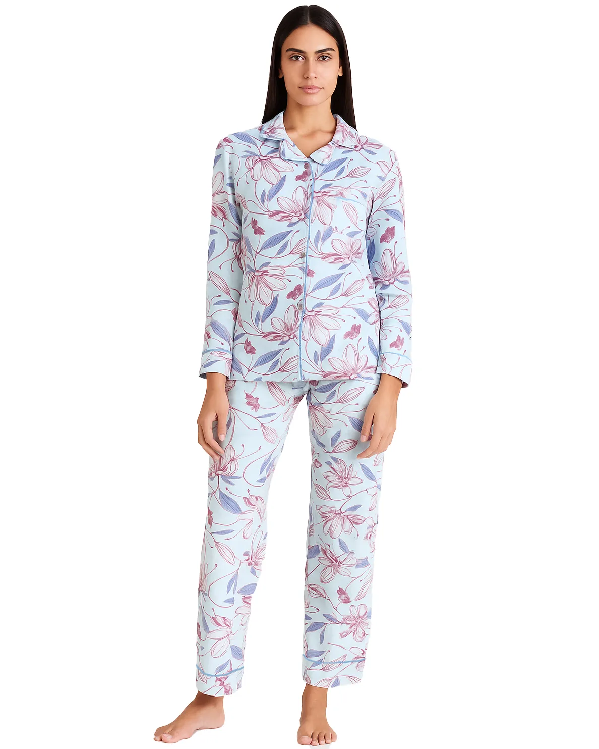 Pigiama Donna Caldo Cotone Aperto | Pigiamiamoci 4117 - immagine 3