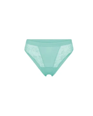 Slip Donna Tessuto Naturale di Faggio e Pizzo Biodegradabile